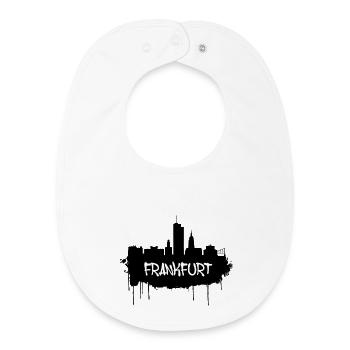 Frankfurt Graffiti Skyline - Bavoir bébé bio - blanc - Devant