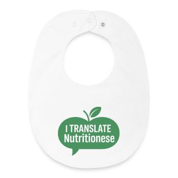 Registered Dietitian Nutrition Communication - Baby Organic Bib - white - Front