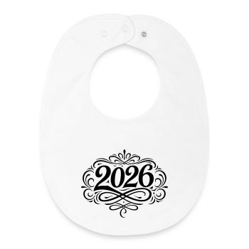 2026 Noble - Baby Organic Bib - white - Front