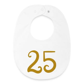 25 - Baby Organic Lätzchen - Weiß - Vorne