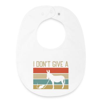 Je m’en fiche complètement - Bavoir bébé bio - blanc - Devant