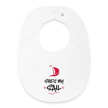 wedding - Baby Organic Bib - white - Front