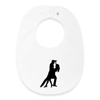 dance - Baby Organic Bib - white - Front