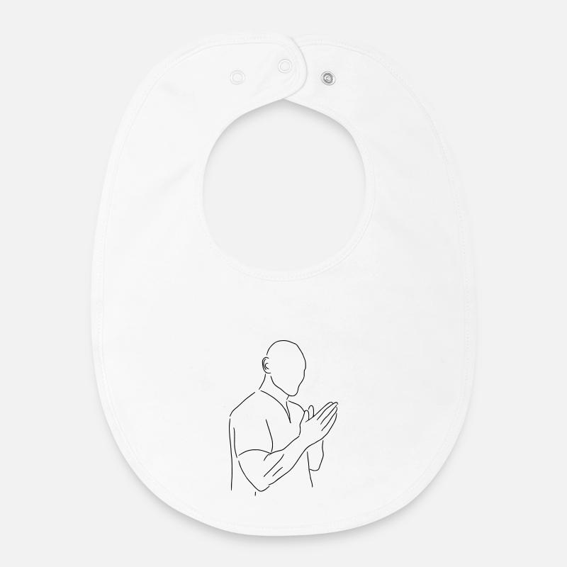 Johnny - Bavoir bébé bio - blanc