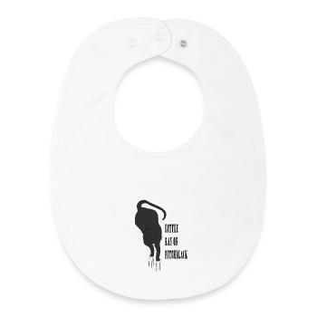 Petit rayon d’obscurité totale - Bavoir bébé bio - blanc - Devant