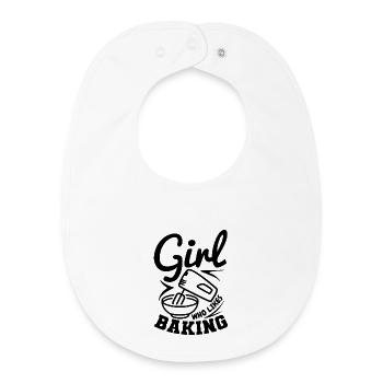 Baker Girl - Baby Organic Bib - white - Front