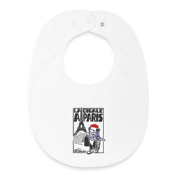 Cigale Paris - Baby Organic Bib - white - Front