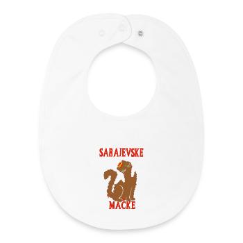 Sarajevo Cat Bosnia - Baby Organic Bib - white - Front