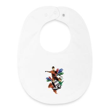Costa de Marfil - Ivory Coast - Flag - Baby Organic Bib - white - Front