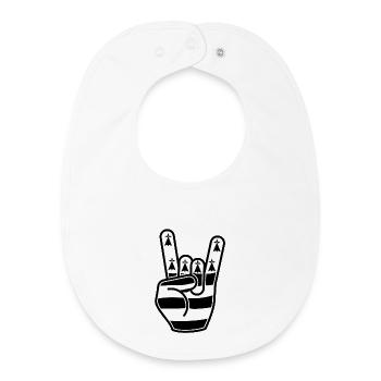 Rock breizh - Baby Organic Bib - white - Front