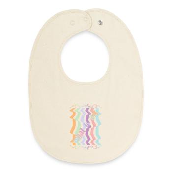 Abstrakte Kunst - Baby Organic Lätzchen - Natur - Vorne