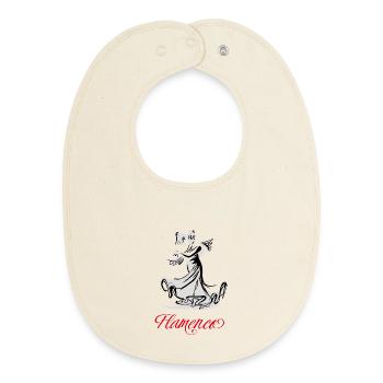 Flamand - Bavoir bébé bio - écru doux - Devant