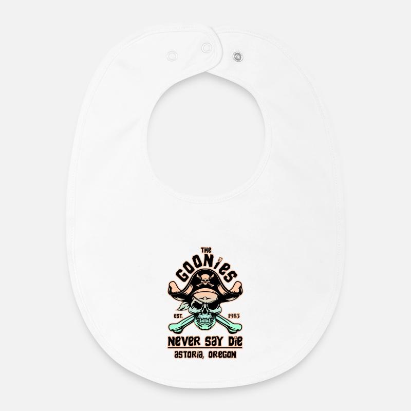 THE GOONIES 8 - Baby Organic Bib - white
