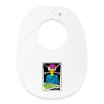 Braut von Franky Retro Poster Design - Baby Organic Lätzchen - Weiß - Vorne