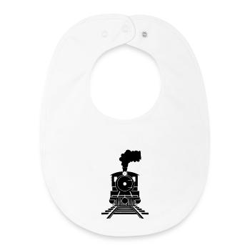 Railway Sketch - Baby Organic Bib - white - Front