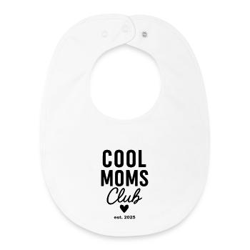 Cool Mums Club est. 2025 - Baby Organic Lätzchen - Weiß - Vorne