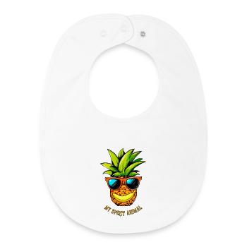 MY SPIRIT ANIMAL - Baby Organic Bib - white - Front