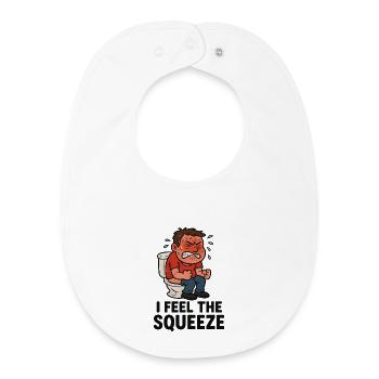 toilette selle toilette drôle enfants - Bavoir bébé bio - blanc - Devant