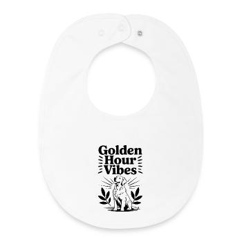 Stimmung zur Goldenen Stunde - Baby Organic Lätzchen - Weiß - Vorne