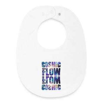 Cosmic Flow – Universe - Baby Organic Lätzchen - Weiß - Vorne