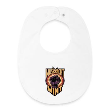 Willpower wins - Baby Organic Bib - white - Front