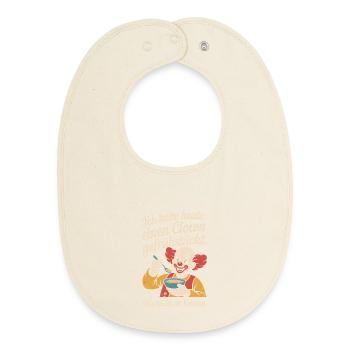 Remplacement du costume de clown du Petit-déjeuner de Clown Carnival - Bavoir bébé bio - écru doux - Devant