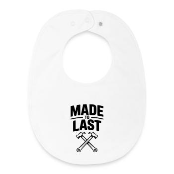 Made to Last - Baby Organic Bib - white - Front