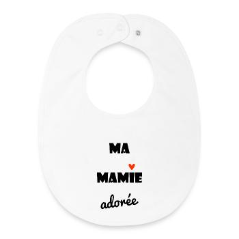GRANNY. MAMMA. GRANDMOTHER. MOTHER'S DAY. PARTY - Baby Organic Bib - white - Front