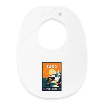 Découvrez les Faro captivants au Portugal - Bavoir bébé bio - blanc - Devant