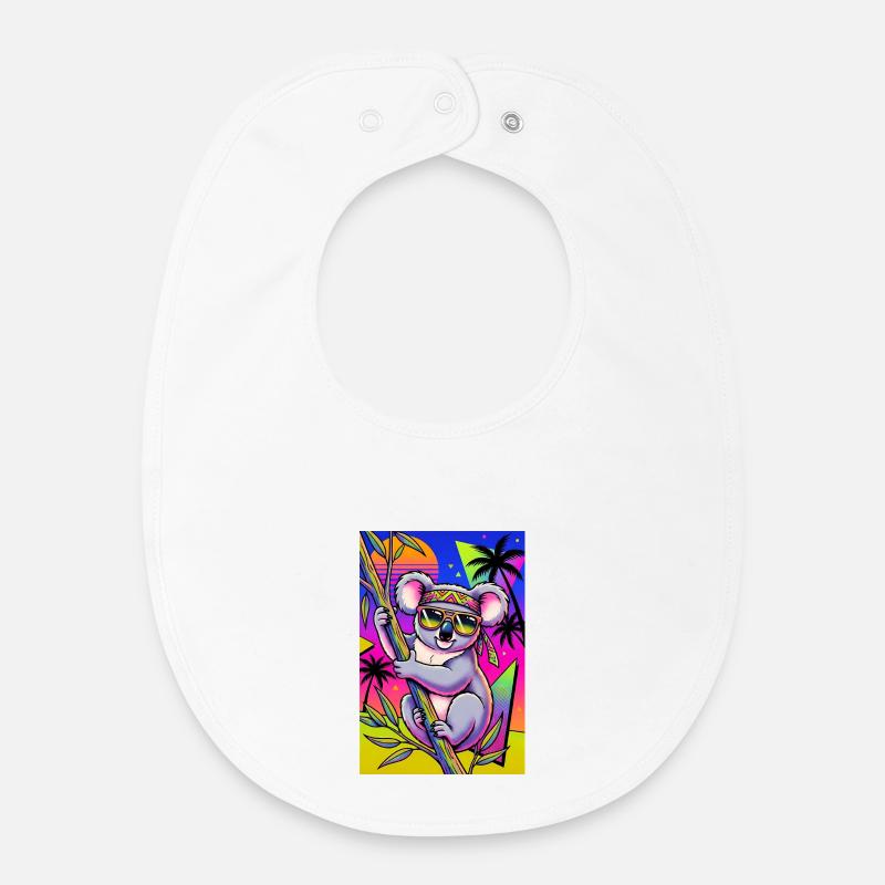 Koala - Bavoir bébé bio - blanc