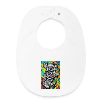 Koala - Baby Organic Lätzchen - Weiß - Vorne