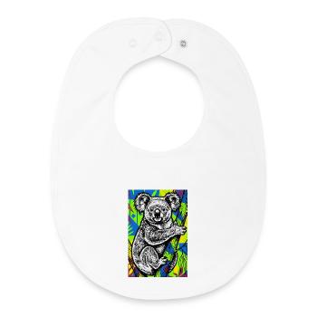 Koala - Baby Organic Lätzchen - Weiß - Vorne