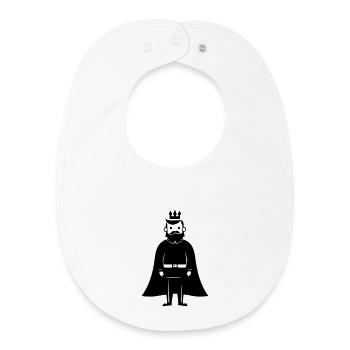 King Man - Baby Organic Bib - white - Front