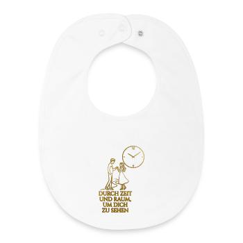 Zeitlose Liebe - Baby Organic Lätzchen - Weiß - Vorne