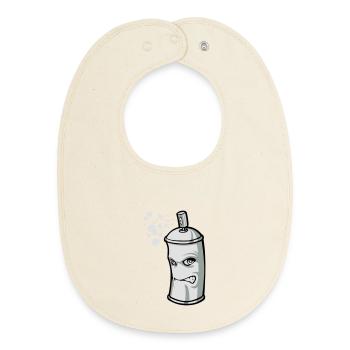 Spray flex - Baby Organic Bib - soft Ecru - Front