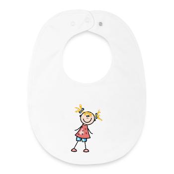 enfant - Bavoir bébé bio - blanc - Devant
