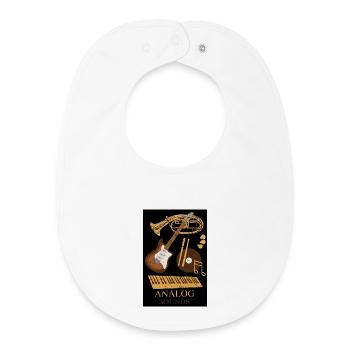 Analog Music Instruments - Baby Organic Bib - white - Front