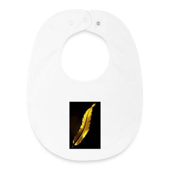 Feather - Baby Organic Bib - white - Front