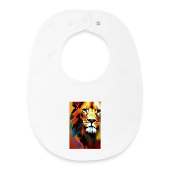 Löwen King - Baby Organic Bib - white - Front