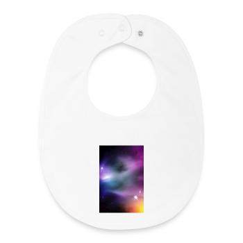 Image de la galaxie - Bavoir bébé bio - blanc - Devant