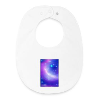 Image de la galaxie - Bavoir bébé bio - blanc - Devant