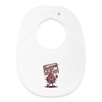 Frosting My Way - Baby Organic Bib - white - Front
