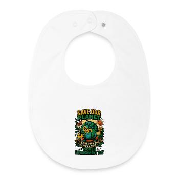 Journée mondiale de l’environnement de Earth Guardian - Bavoir bébé bio - blanc - Devant