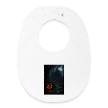 Halloween Horreur gothique - Bavoir bébé bio - blanc - Devant