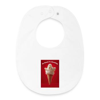 Tellement bon, c’est obsédant - Bavoir bébé bio - blanc - Devant