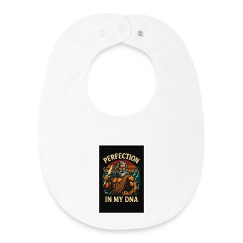 Perfection Power – God of Thunder - Baby Organic Bib - white - Front