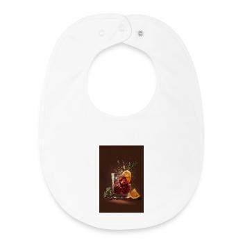 Zitrus-Rosmarin-Funken-Cocktail - Baby Organic Lätzchen - Weiß - Vorne