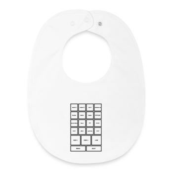 Work It – Motivation, Power & Progress - Baby Organic Bib - white - Front