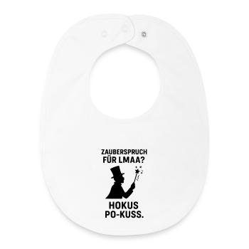 hocus-pocus LMAA spell - Baby Organic Bib - white - Front