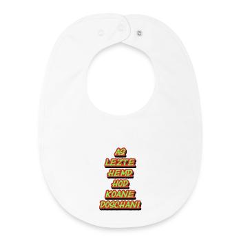 Neon-Graffiti Stapeltexte - Baby Organic Lätzchen - Weiß - Vorne